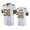 NFL Jersey New Orleans Saints 56 Demario Davis White Gold Lettering Football Men