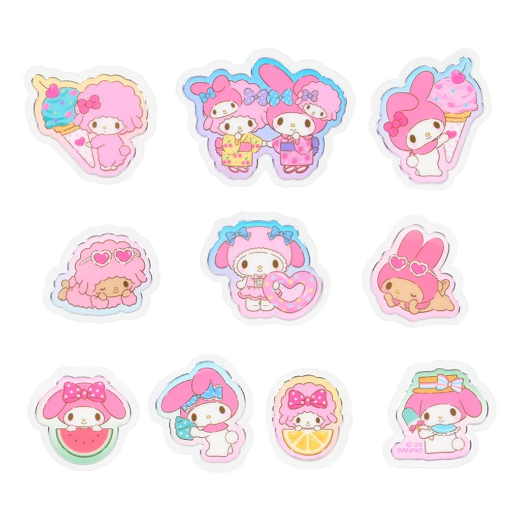 Sanrio Summer Stickers My Melody Case Ages 3 and up Item 176231 - - PVC/CPP - - No.