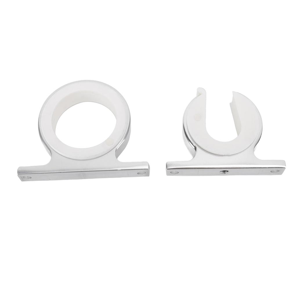 Single Rod Rack Set Aluminum Alloy Anodized Finish Multifunctional Secure Support Flexible Installation for Wood Metal
