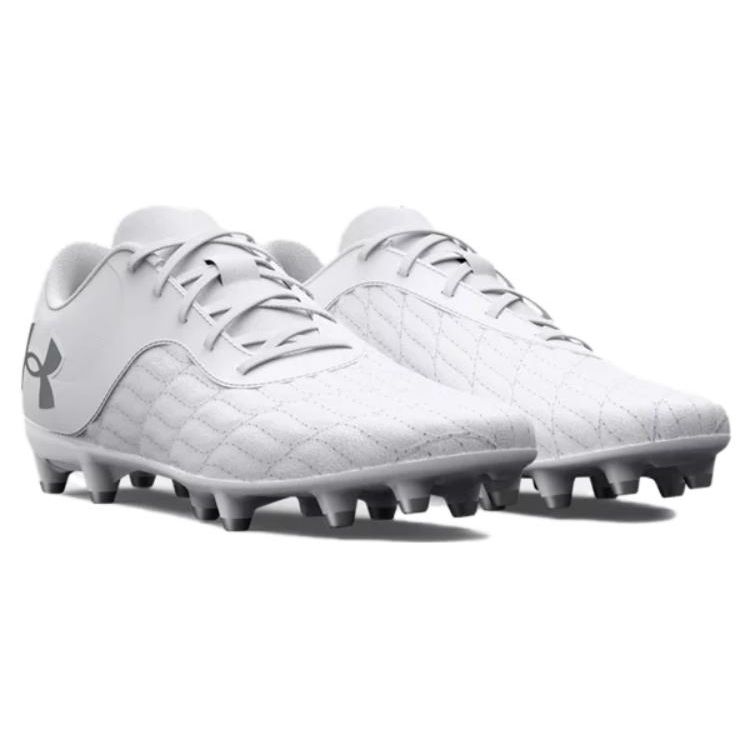Under Armour Magnetico Select 3.0 FG Unisex White Metallic Silver 3027039-100