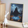 Halloween Diamond Painting Kit Gothic Moon Pumpkin Magic Handmade Diy Painting Home Decoration Painting