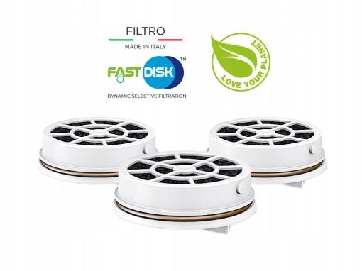 LAICA FAST DISK Wasserfilter 3 Stück. Filterkartuschen für Filterflaschen und Karaffen