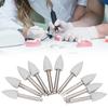 10pcs Dental Polishing Burs Low Speed Dental Grinding Polisher Burs Drill Bits Set Gray 410