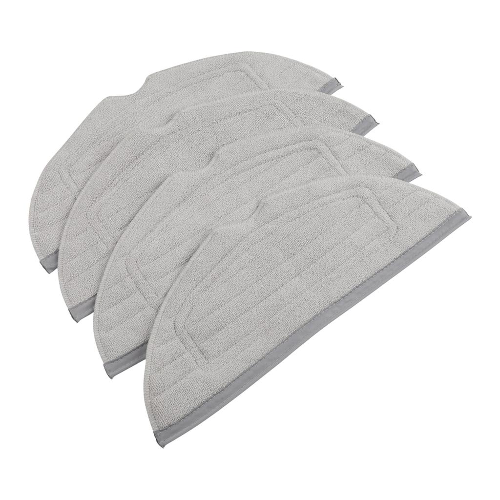 Home Cleaning Grey Robot Vacuum Accessory Robot Vacuum Mop Cloth Set Home Hygiene Microfiber Mop Cloths Efficient Mopping