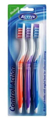 Pro Dental Electric Toothbrush Set - 3-Piece Advanced Care Kit with Control Action Technology