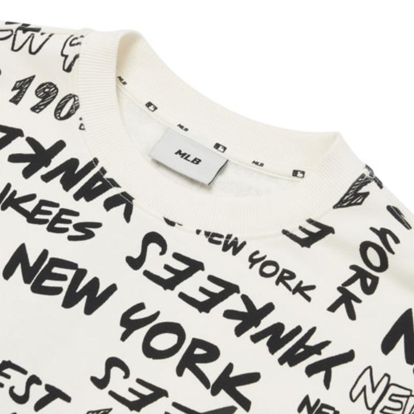 New MLB New York Yankees Sweatshirts Unisex White 3AMTZ0124-50IVS