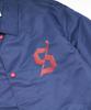 Stigma Old Letter Oversized Coach Jacket Blue