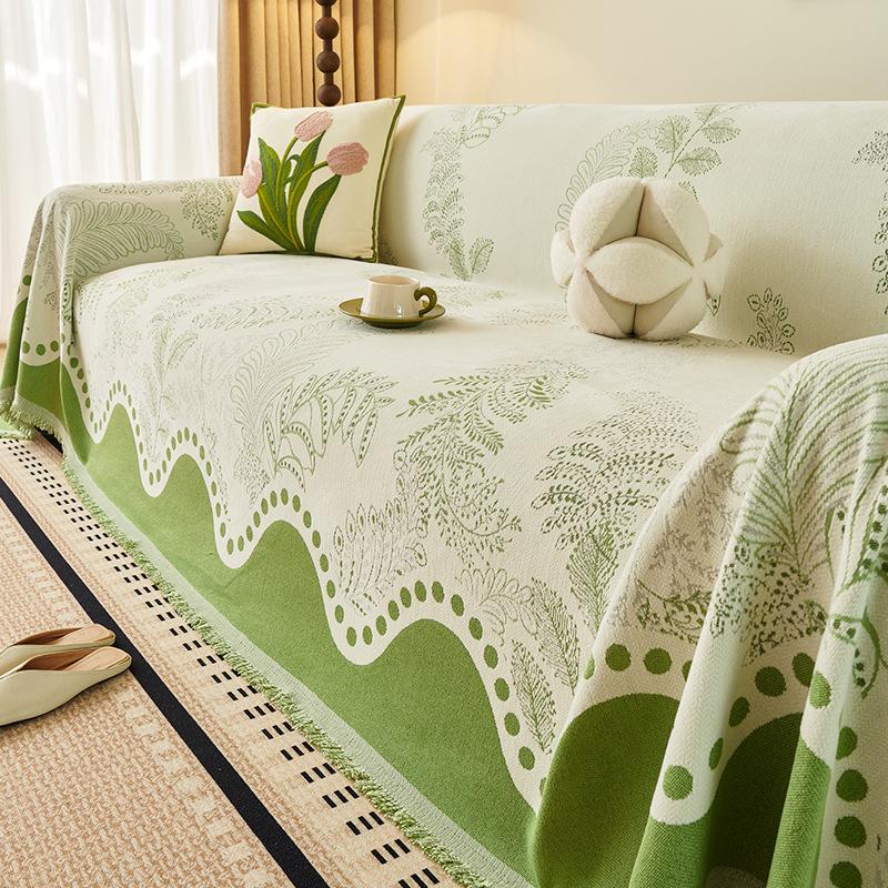 

Sofa cover cloth is universal in all seasons 2025 new chenille sofa seat cushion anti-cat scratch full cover non-slip sofa cover cloth 180*130cm