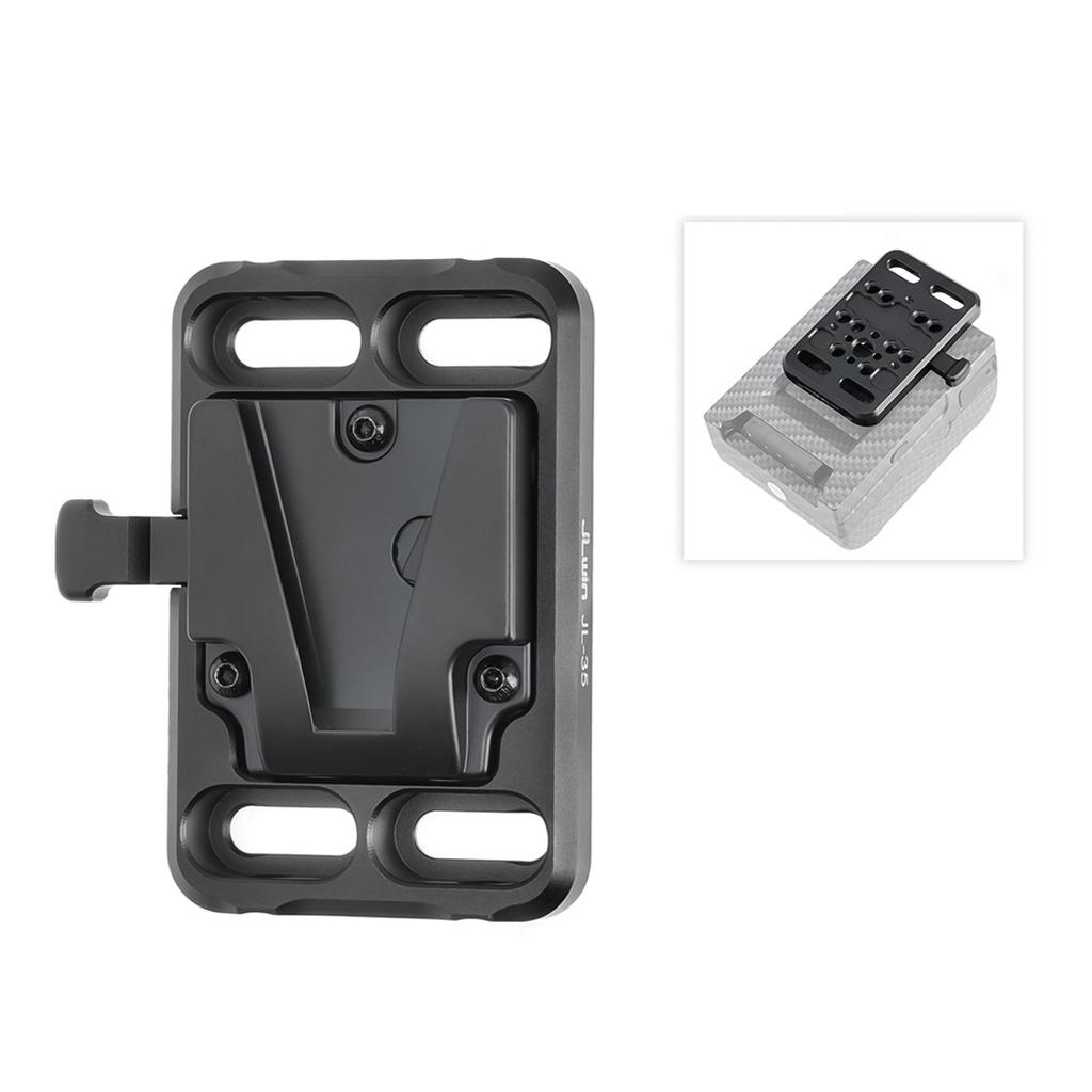 JLwin JL-35 Mini V Lock Battery Adapter Plate V Mount Battery Plate Aluminum Alloy with 1/4 Inch