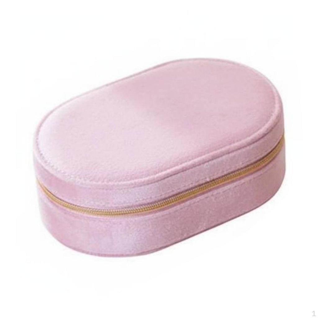 Velvet Jewelry Organizer Soft Interior Lining Box Compact Design Small Accessory Container