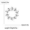 Elegantes Broches de Corona de Perlas para Mujer Unisex Pines de Planta Esmaltados Decoración de Mochila para Eventos Fiesta de Lujo Accesorios para Ropa