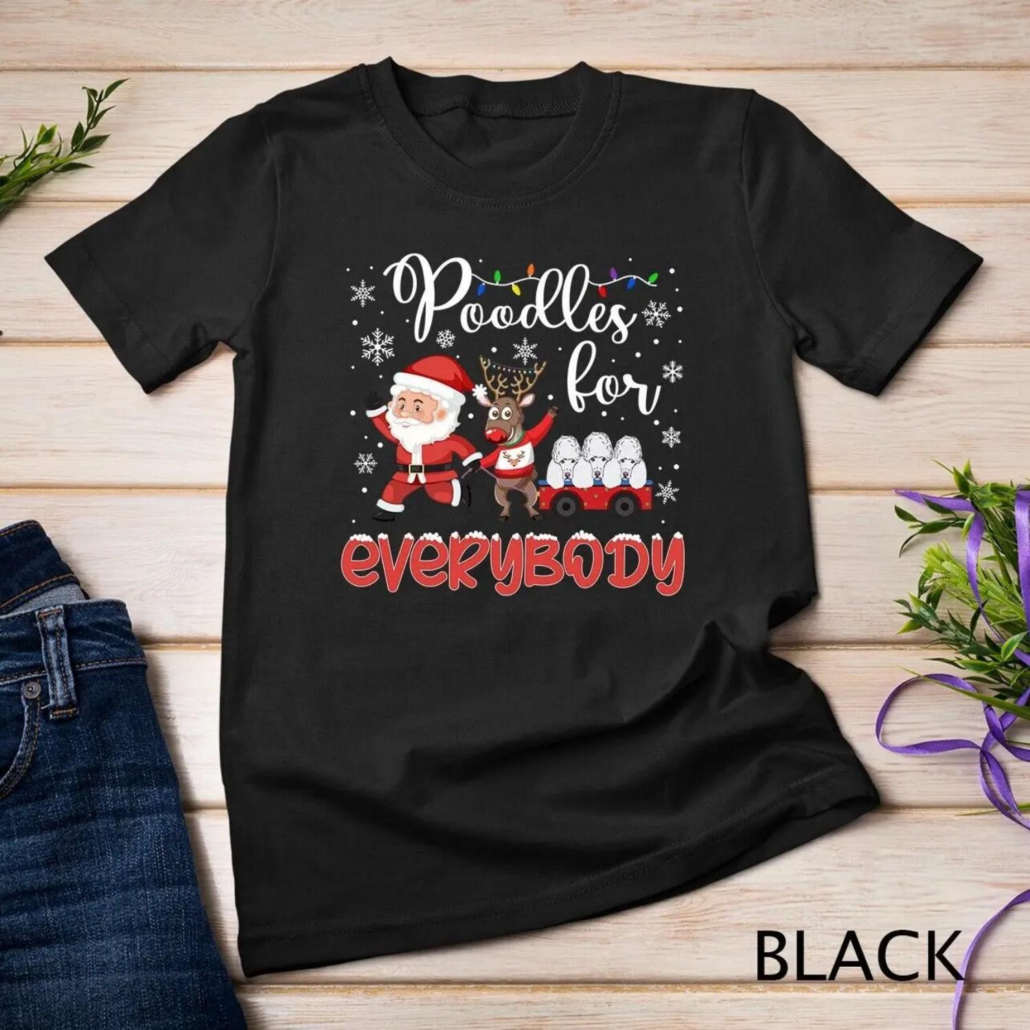 

Poodle Christmas Poodles For Everybody Xmas T Shirt XXXXXL чорний