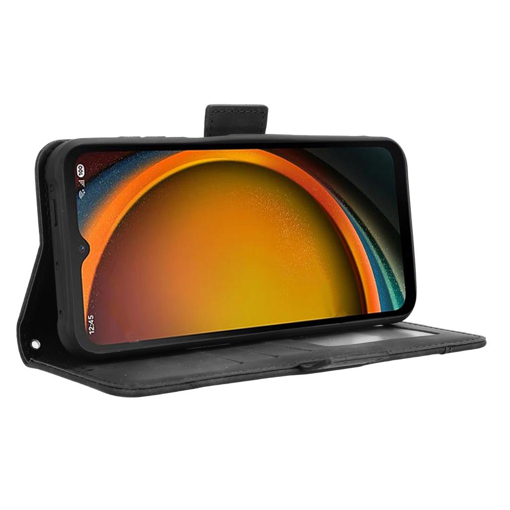 Für Samsung Galaxy XCover7 Pro Lederhülle Handy-Brieftaschen-Hülle mit mehreren Kartenfächern