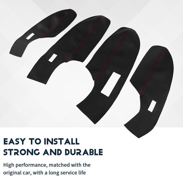 Türarmlehnen-Panel-Abdeckung für das Auto-Interieur, PU-Leder, Farbe: Wie abgebildet, für Volkswagen.