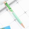 1 Pcs Flower Ballpoint Pen Metal Office School Stationery Gift Cute Clip Pens Pencils Writing Supplies