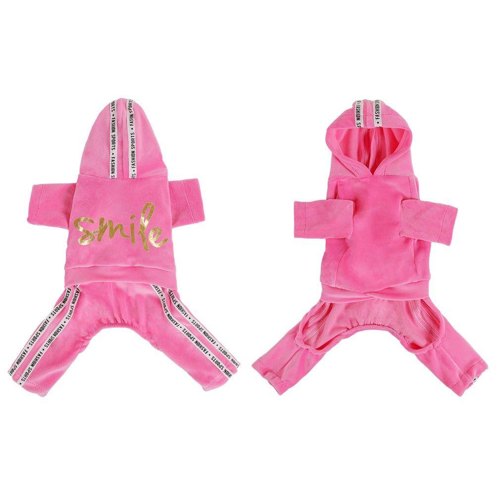 Cute Dog Jumpsuit Pullovers Pet Clothes Bulldogs Dog Hooded  Spring