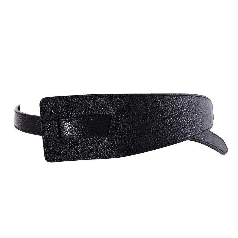 Women's Genuine Leather Wide Waist Belt - Trendy Suit Jacket & Sweater Cincher