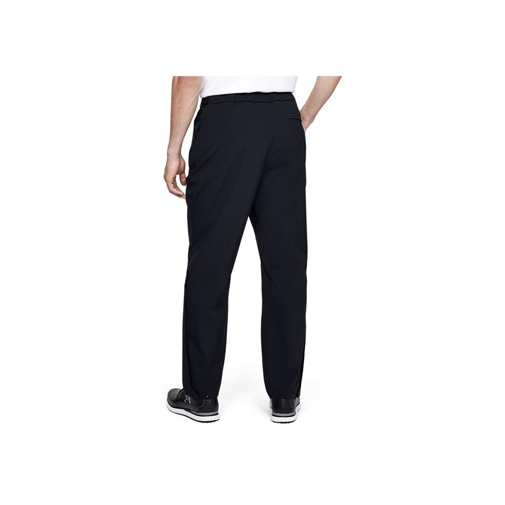 Under Armour Golf Rain Long Knit Sports Pants Men Bottoms Black 1342718-001