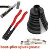 Universal Split CV Boot Kit Driveshaft Stretchy Rubber Outer Gaiters Easy Fit With Clips Glue Car Replacement Part Accessories