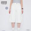 Teenie Weenie Women's Bear Letter Denim Shorts