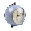 Silent Vintage Alarm Clock Round Small 12 Hour Display Analog Decor For Table Night Light Portable Retro Bedroom