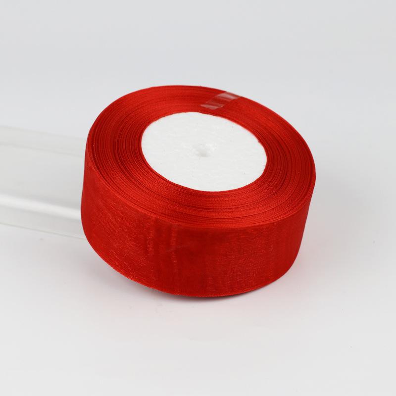 Handmade Hair Tie DIY Gift Packaging Materials Flower Ribbon Chiffon Ribbon Organza Silk Colorful Ribbon Ribbon Bow DIY Flower Handmade