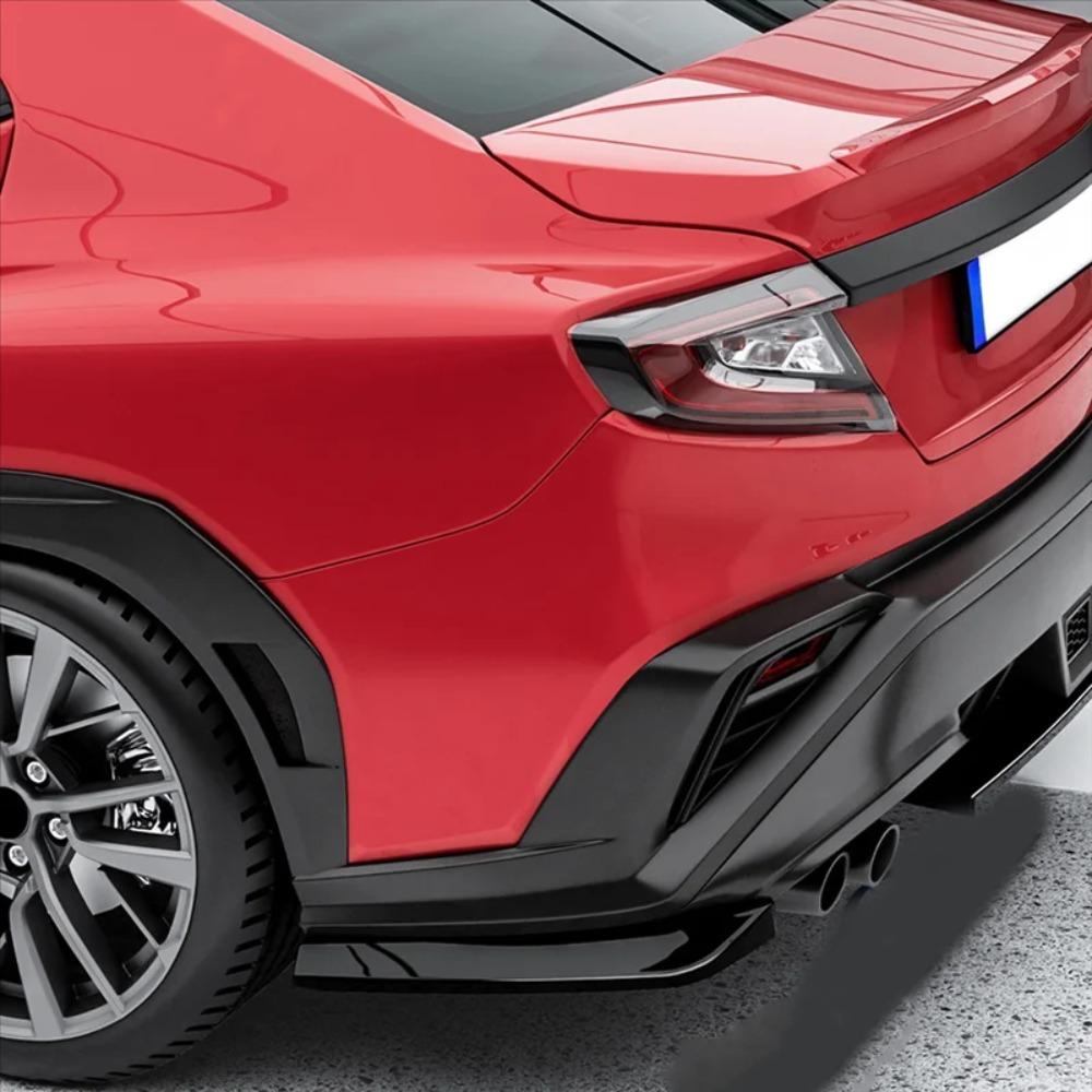 Rear Bumper Corner Spoiler Exterior Trim For Subaru WRX STI VB 2022+ STI Style ABS Diffuser Aerodynamic 3M Adhesive No Drilling