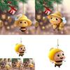 Adorable Acrylic Bee Festival Car Hanging Decoration For Unique Interior Charm