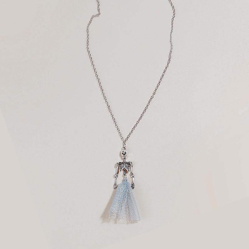 

Креативное ожерелье на Хэллоуин, панк-призрачный череп с подвеской-украшением