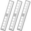 10LED Motion Sensor Night Light, Outdoor Aluminum Strip, Battery-Powered for Hallway, Cabinet, Wardrobe