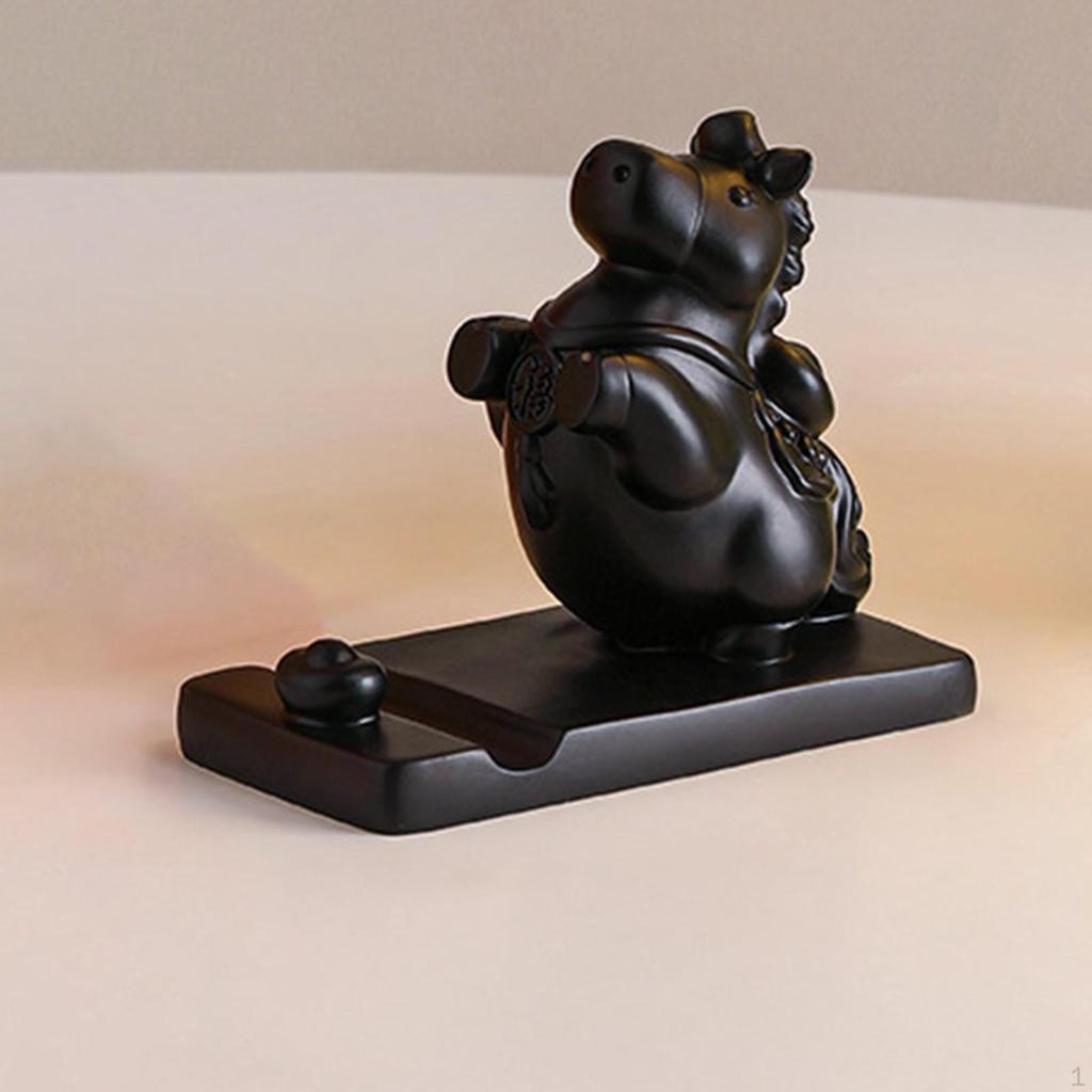 Cardboard Horse Figurine, Sculpture, Tabletop Phone Stand, Desk Ornament, Resin Animal, Suitable for