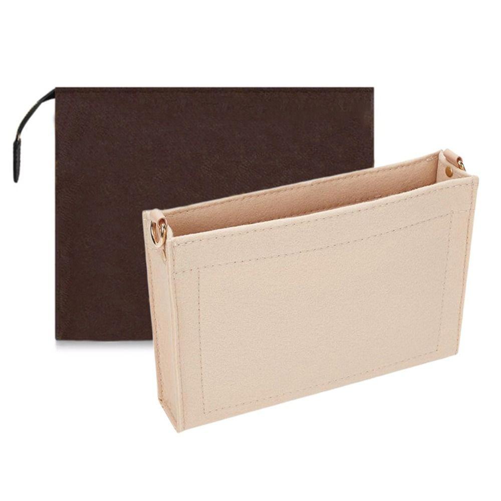 Ordentliche Filz-Handtaschen-Einlage Tasche Kosmetik-Aufbewahrungstasche Stütz-Geldbörsen-Liner Organisation Innentasche Für LV 19/26
