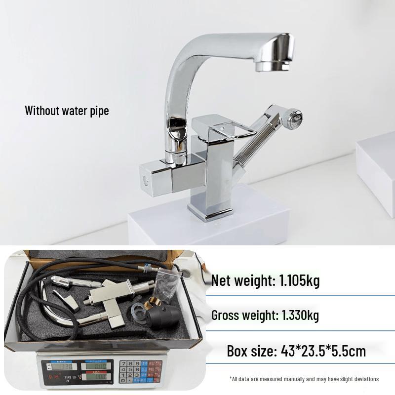 TLXT Wall-Mounted Kitchen Pull-Out Cold Faucet