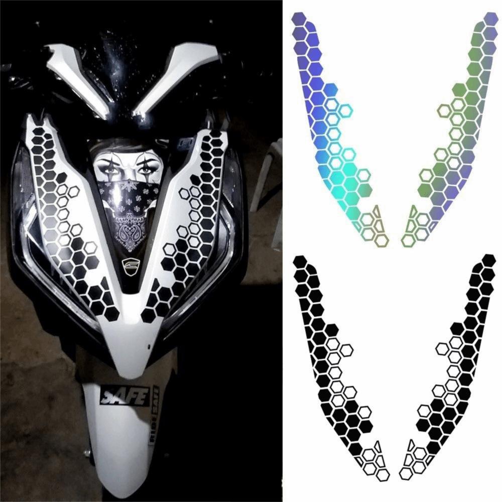 Motor elektrische fiets motorfiets decoratieve sticker veelkleurige reflecterende stickers universeel