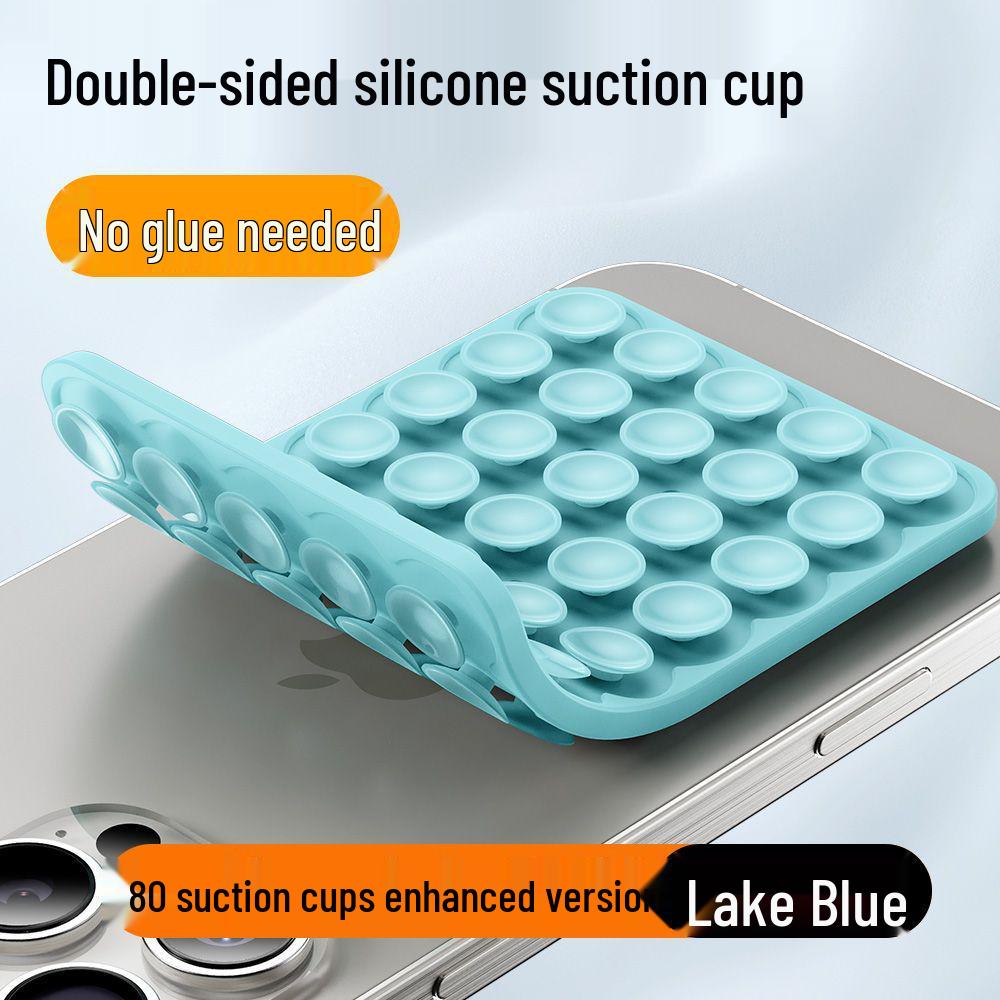 High-Performance, Double-Sided Silicone Suction Cup: Wind-Proof, Multi-Functional, Case-Compatible for Phones and Tablets