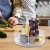 Rotating Spice Rack 360 Degree Turntable Organizer Spice Cosmetic Makeup Toiletry Storage Organizer Spinning Revolving Rotating