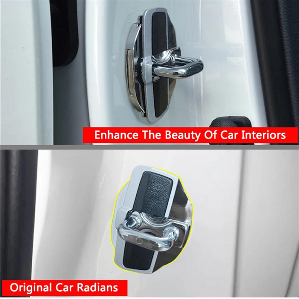 Car Door Lock Buckle Cover Kit For Nissan Series Kicks X-Trail E12 E13 C27 C28