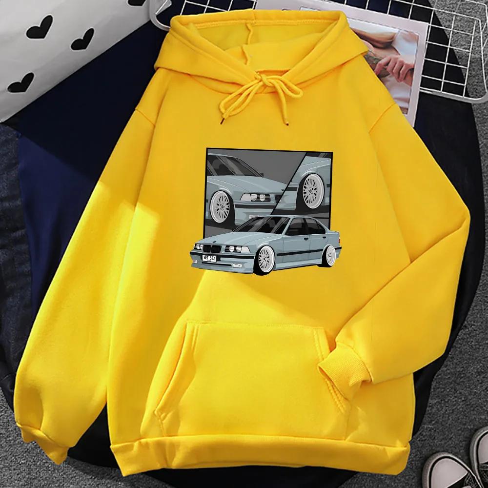 Car Printed Graphic Hoodies Prevalent Street Male Casual Sweatshirts Autumn Fleece Clothing Soft Comfortable Hooded