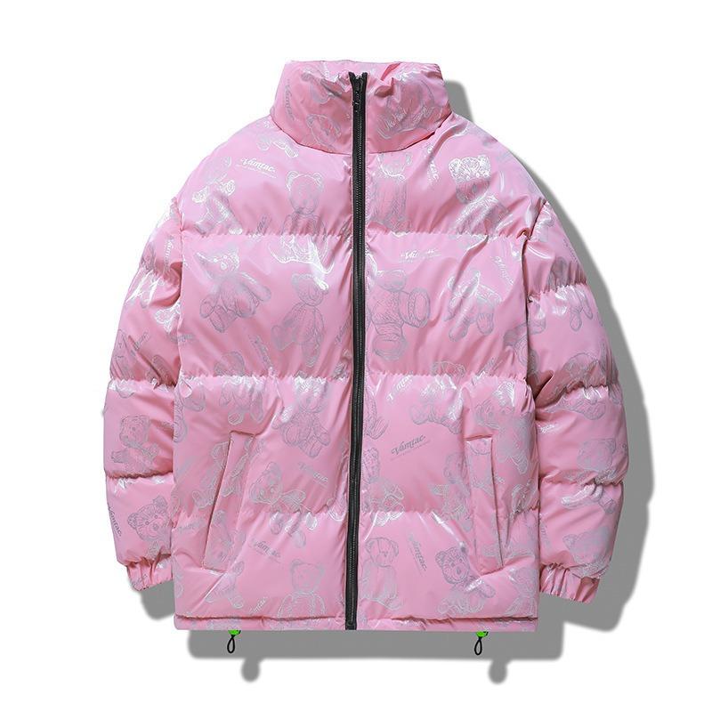 2025 New Winter Men's Cotton Jacket Men's Casual Cotton Jacket Double-sided Couple Warm Duck Cotton Coat Trendy Cotton Clothes