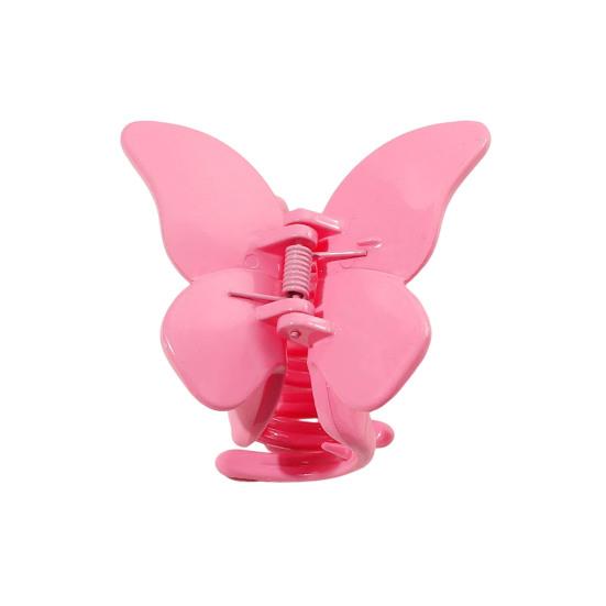2Pcs Butterfly Hairpins Hair Accessories 2.64" Claw Clips for Women,Glossy Hair Clips for Thick or Thin Hair, Cute Girls' Hair Clips