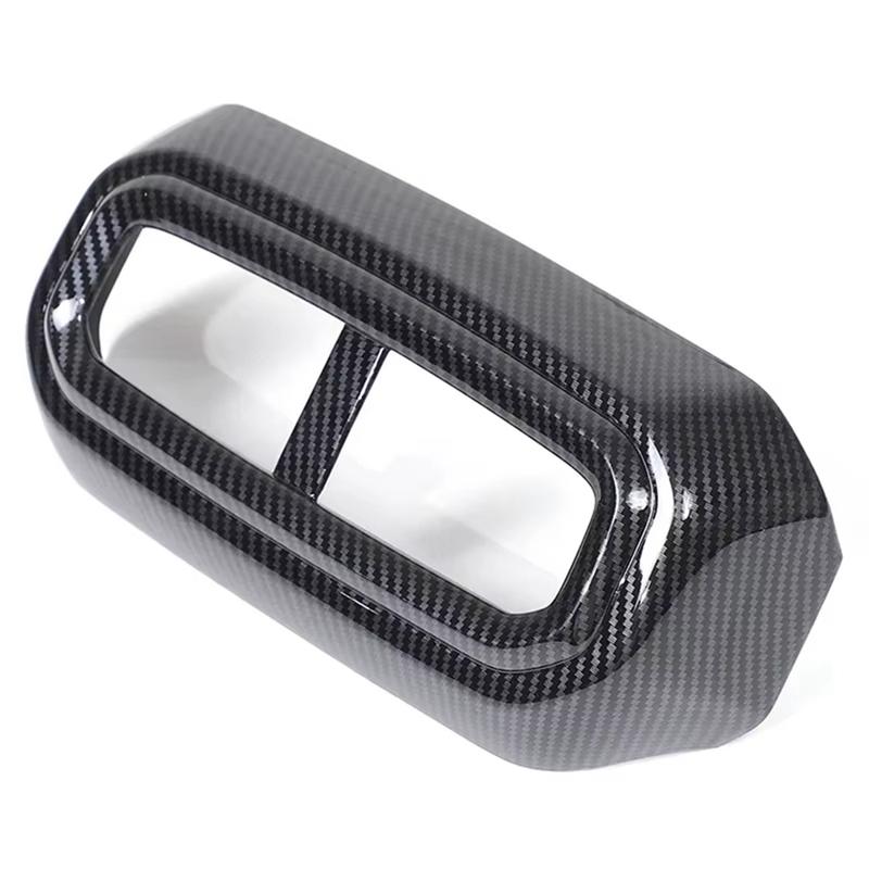 A87Q-For Honda Pilot  2024 ABS Carbon Fiber Car Rear Air Vent Outlet Frame Cover Trim Sticker Accessories