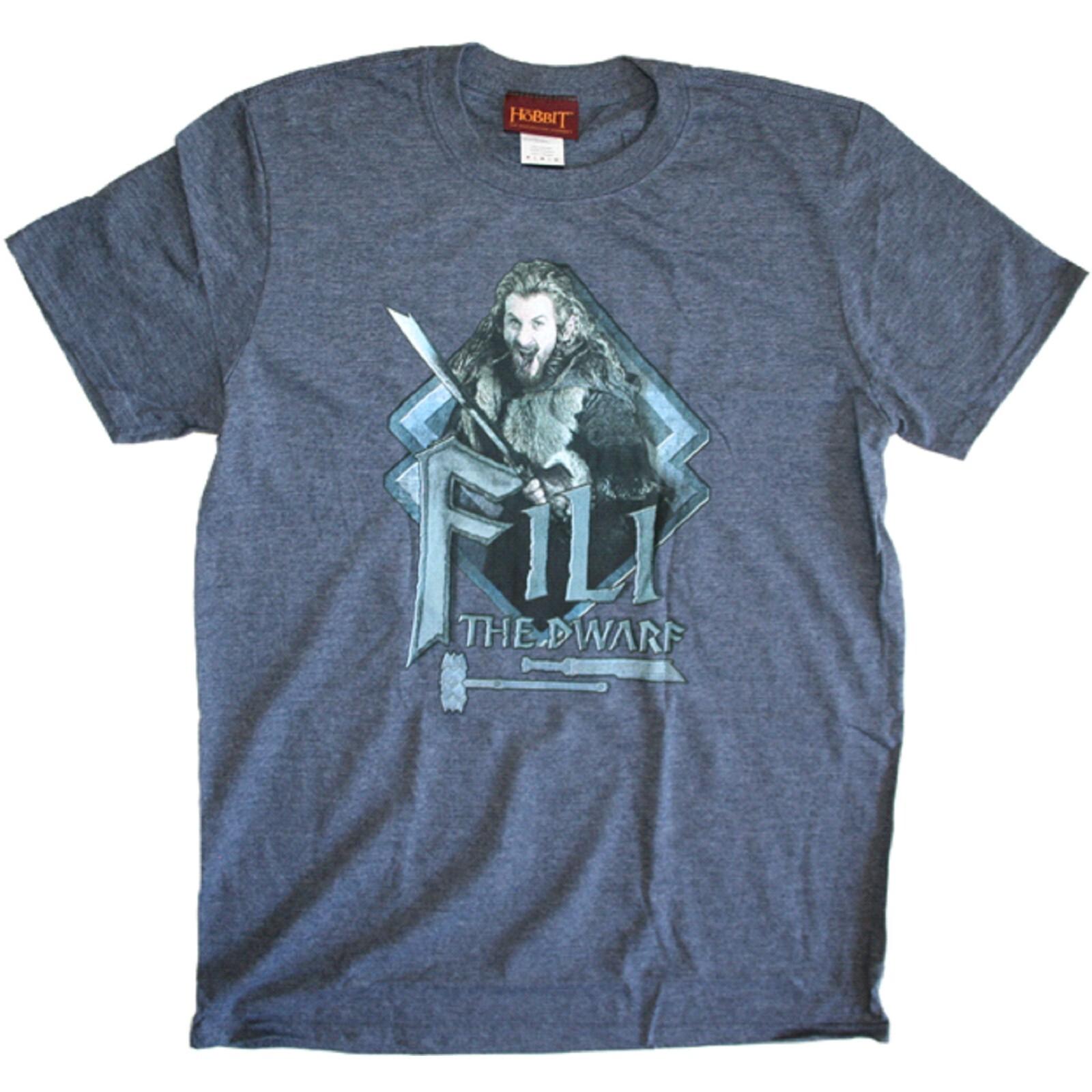 The Hobbit Fili the Dwarf Men s Heather Blue/Gray T-Shirt - NWT XXL