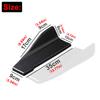 Universal Fit Car Spoiler Lip Carbon Fiber Glossy Black Rear Side Skirt Rocker Wings 35cm Protection Trims for Vehicle