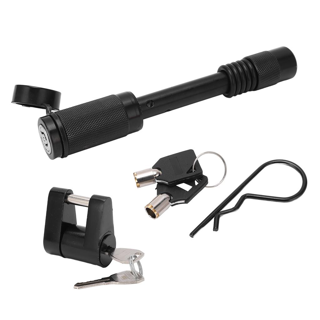 Trailer Hitch Lock with 1 4in Coupler Lock Zinc Alloy Antitheft for RV Truck Construction Vehicle Camper