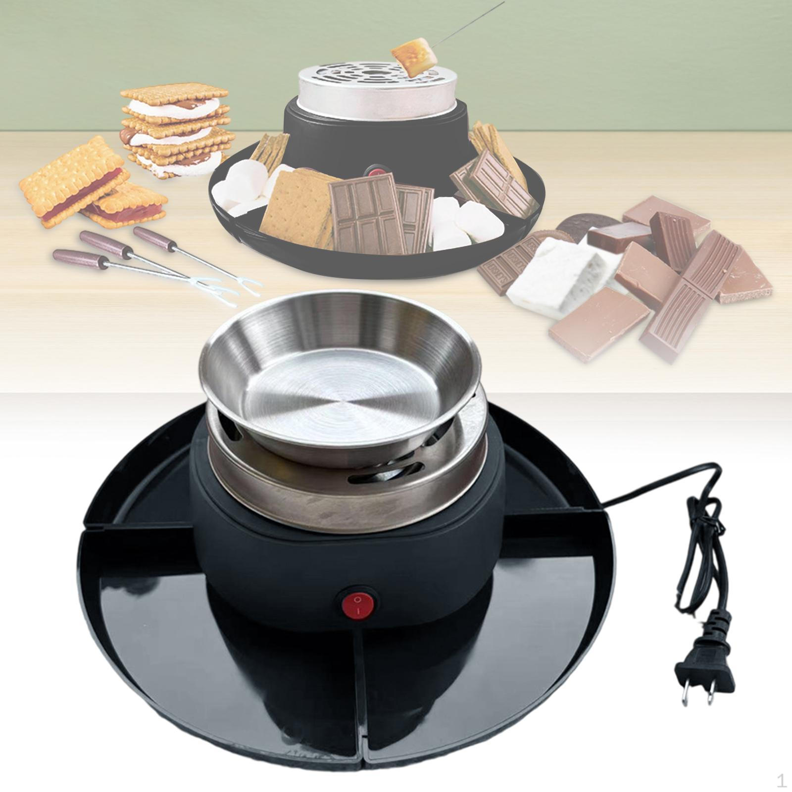 

Электрический набор для приготовления 4 съемных поддона и 1 плавильная тарелка Бездымная жаровня Зефир для