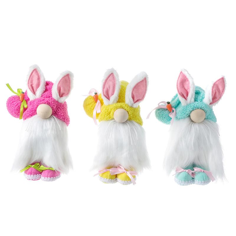 Easter Gnome Bunny Rabbit Nordic Gonk Tomte Pluszowe zabawki Lalki ozdoby Prezenty dla dzieci