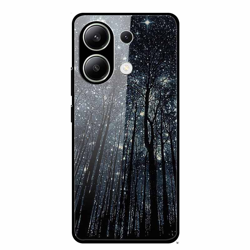 For Xiaomi Redmi Note 13 Pro 4G 6.67"Tempered Glass Cases Silicone Bumper Hard Back Covers for Redmi Note13 4G 6.67" Phone Cases