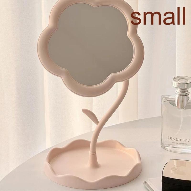 

360 ° Rotatable Floral Mirror for Office,dormitory | Sunflower Makeup Dressing Mirror, High-end Style, Bedroom Home Decoration