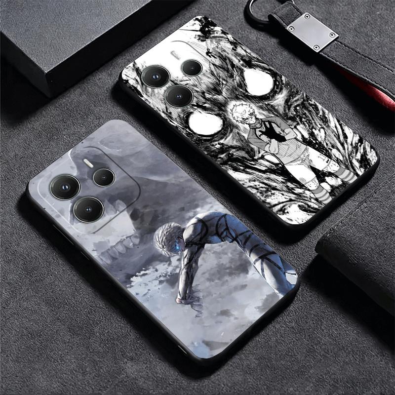 Blue L-Locks Nagi Seishiro Soft Phone Case for Xiaomi Redmi Note 12 13 14 15 Pro Plus 11 12S 11S 11T 10 4G Black Cover Back Shel