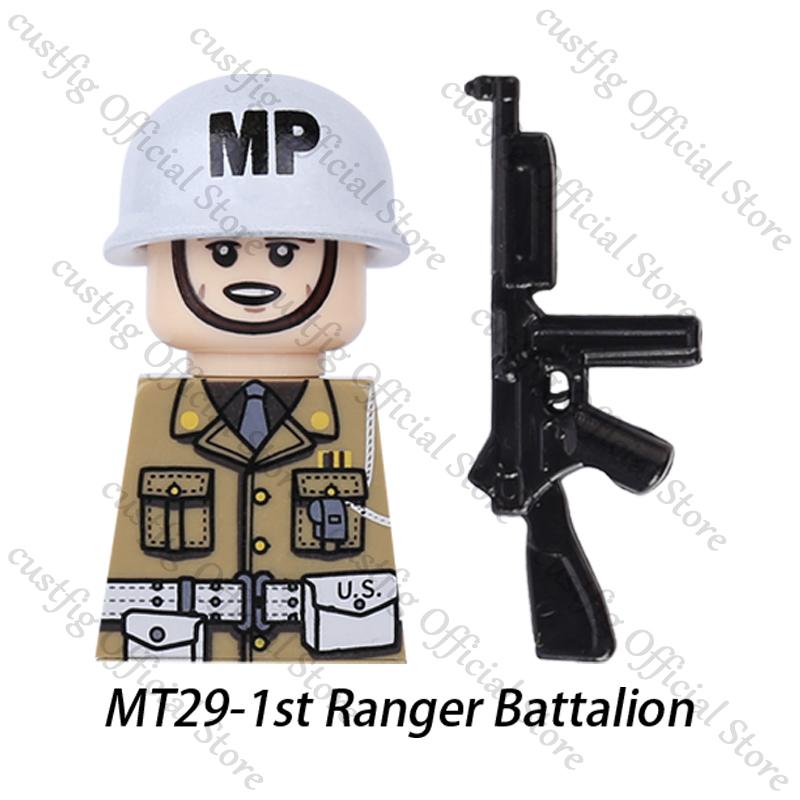 WW2 US Navy Military Airborne Field Corps Soldier Figures Building Blocks Army Flying Tigers Infantry Gun Weapon Bricks Kids Toy